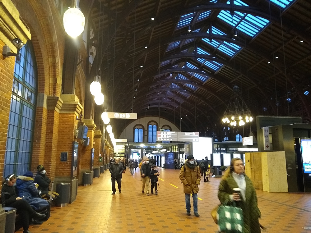 Inside the Copenhagen Train Station